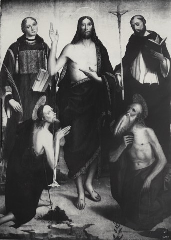 Gemäldegalerie, Staatliche Museen zu Berlin — Michele Coltellini. Der auferstandene Christus mit Heiligen — insieme